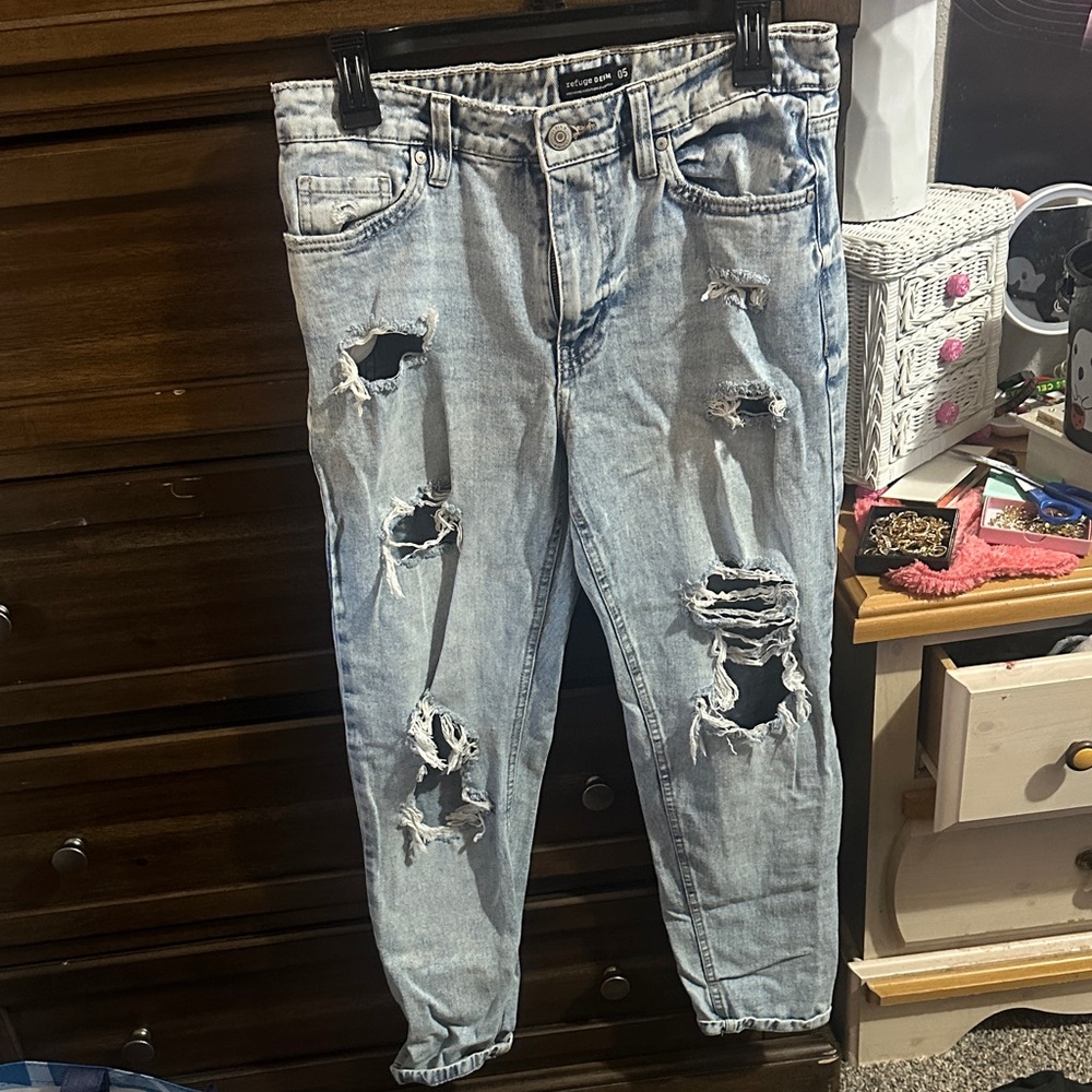 Light Blue Boyfriend Jeans